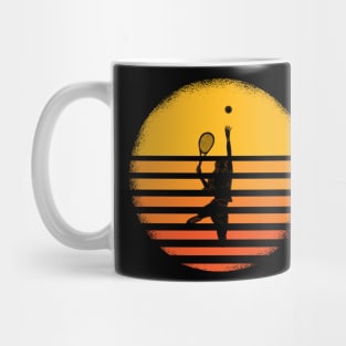 woman tennis vintage Mug